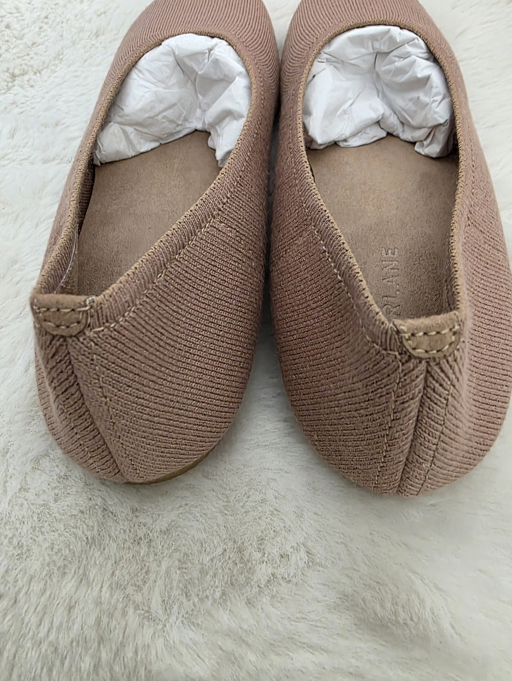 NEW Everlane The Day Glove ReKnit Ballet Flat Cinnamon Latte 9 - Picture 8 of 14